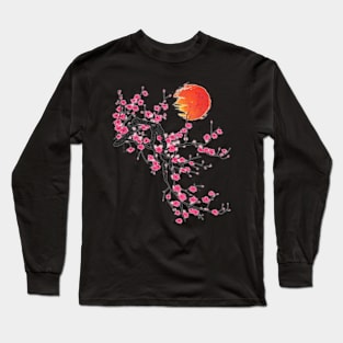 Sakura flowers summer japan Long Sleeve T-Shirt